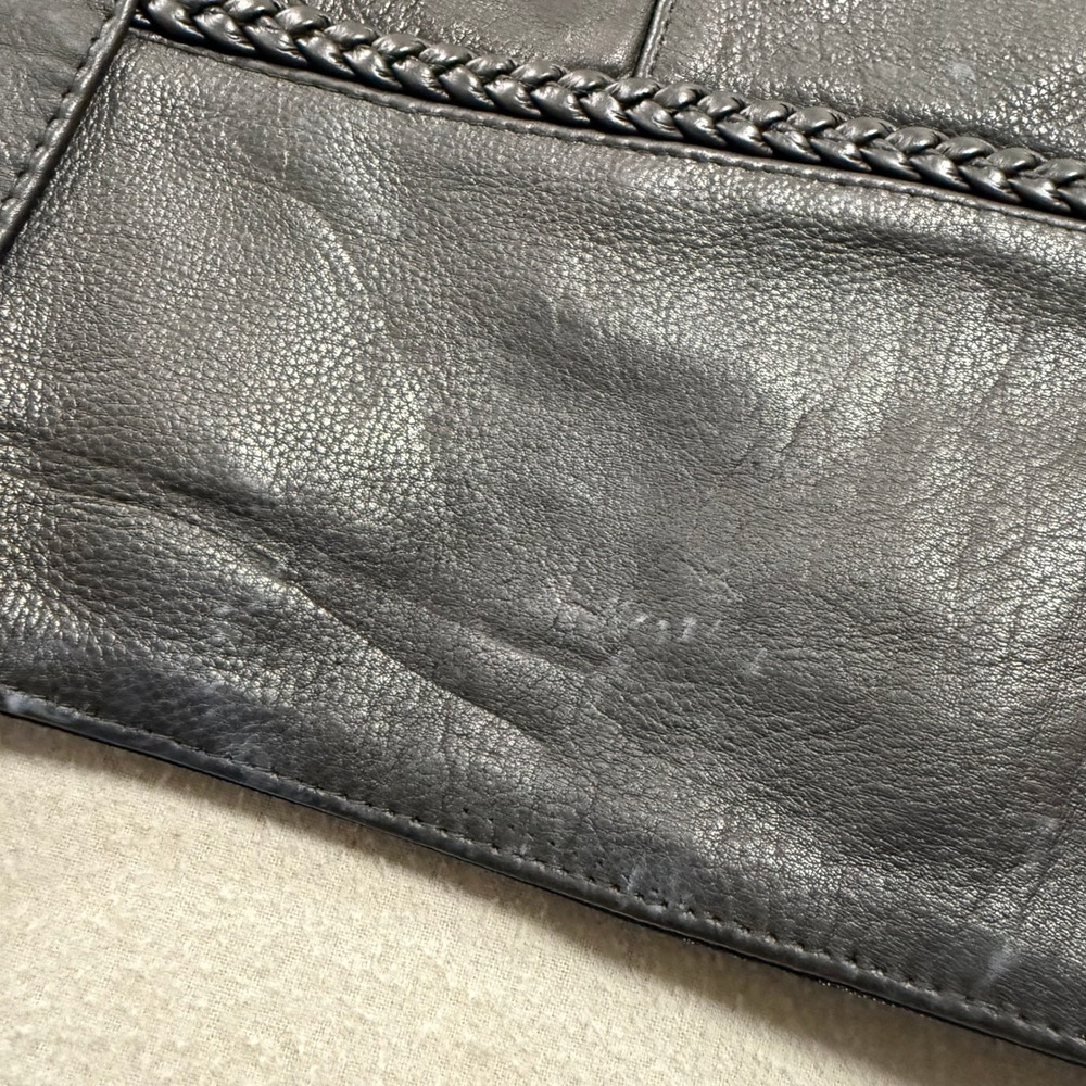 Milwaukee Premium Leather Concealed Carry Pockets Buffalo Snap Vest Men 56 - Picture 14 of 16